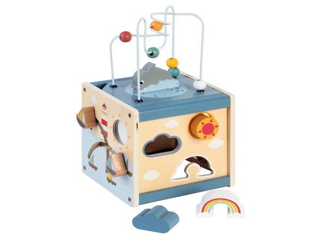 Cube en bois multi Activités