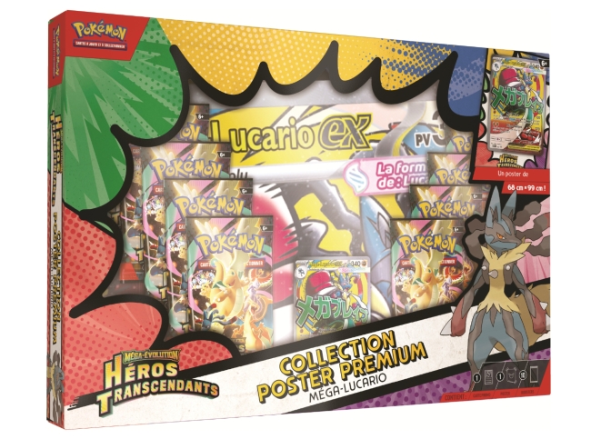 Pokémon TCG : Collection Poster Premium Méga-Évolution - ME2.5 Héros Transcendants 